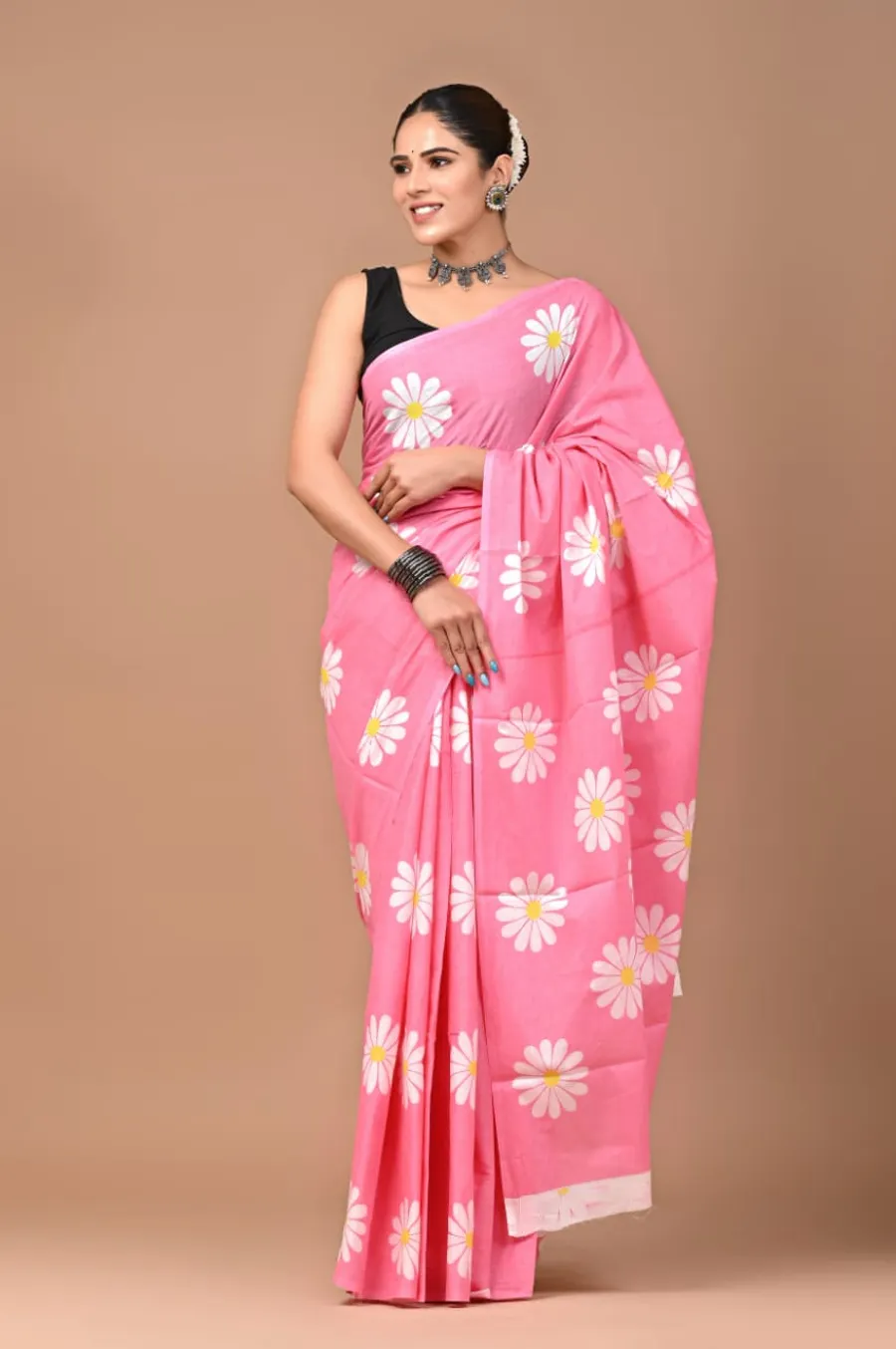 Pure Cotton Mulmul Saree